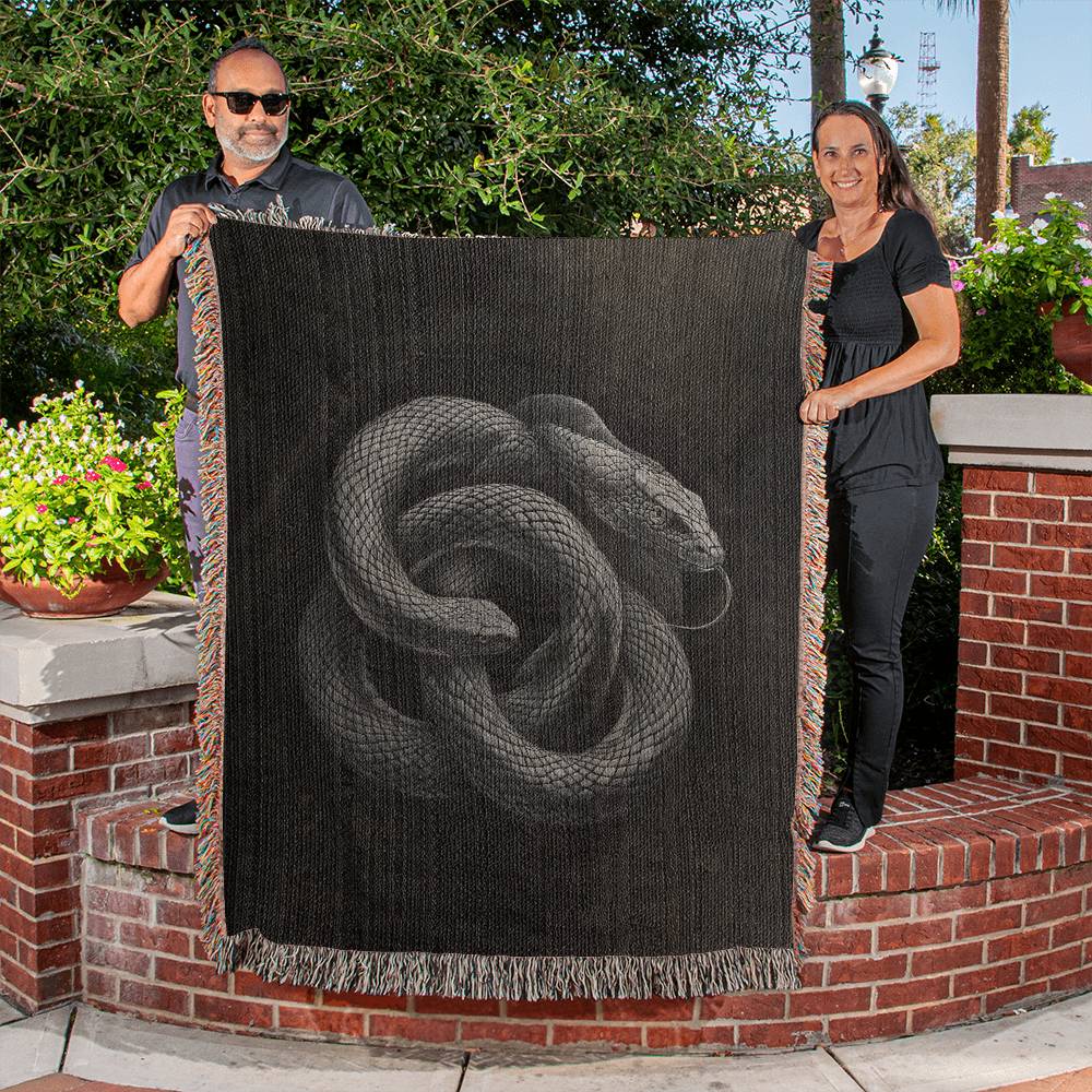 Snake on Heriloom Tapestry | Halloween Gothic Decor