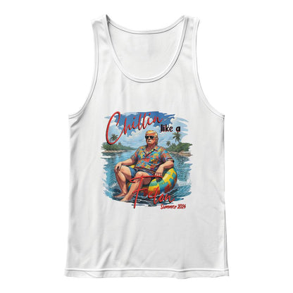 Trump Retro Tank Top Chillin Like A Felon Summer 2024 | Support Trump Rally 2024