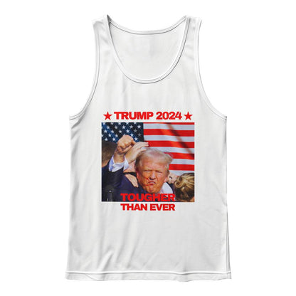 Tougher Than Ever Trump Shooting Tank Top | Support Trump 2024 Election